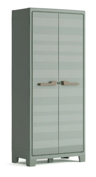 Багатофункціональний шафа пластикова Keter Planet Outdoor Tall Cabinet 250142 сірий нефрит