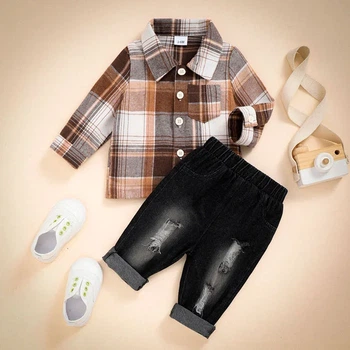 Детский костюм «Junior Chic» Коричневый 81–86 см