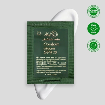 Восстанавливающий дневной крем для чувствительной кожи MyIDi Comfort cream SPF 15, 5 мл (4821284851036-1)