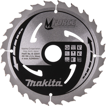 Диск різальний Makita B-32041 190 x 30 мм (88381420853)