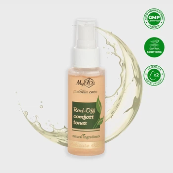 Заспокійливий тонік для чутливої шкіри MyIDi Red-Off comfort toner мініатюра 50 мл (4820267231094)