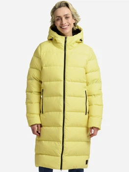 Пуховик зимний длинный женский Jack Wolfskin Frozen Palace Coat W Rds 1204133-M0064 M Желтый (4064886512268)