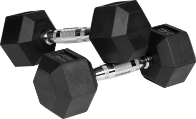 Hantle żeliwne Rebel Active gumowane HEX 2x5 kg RBA-2325-05 (5901890111836)