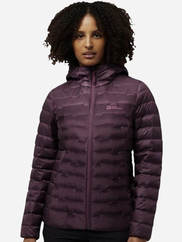 Пуховик короткий жіночий Jack Wolfskin Passamani Down Hoody W Rds A61833-I0116 XS Сливовий (4064886584951)
