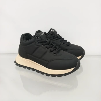 Кроссовки утепленные на яркой платформе ALLSY 551-2013-1 38 черные