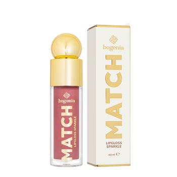 Блеск для губ с шиммером Bogenia Match Lipgloss Sparkle стойкий (BG712), 05 Розово-коричневый