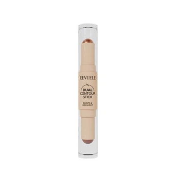 Олівець для контурингу обличчя подвійний Revuele Dual Contour Stick тон 01 Бурштиновий Бронзовий, 3,7 г