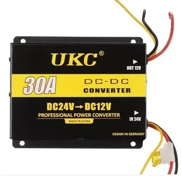 Перетворювач постійного змінного струму UKC DC/DC 24v-12v 30A інвертор