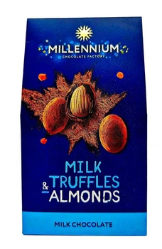 Конфеты Millennium Молочный TRUFF, миндаль в молочном трюфеле 100г
