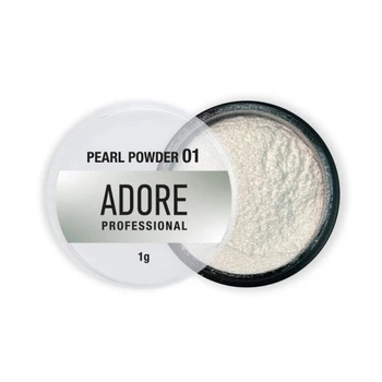 Жемчужная втирка Adore Professional Pearl Powder 01 белый жемчуг 1 г
