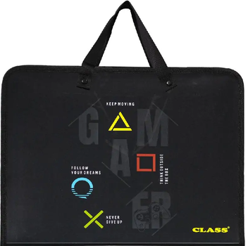Портфель пластиковий 35х25,5х4,5 см, на блискавці Gamer 5633-25C Class