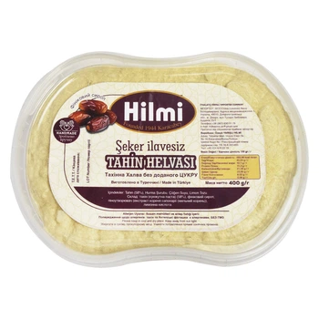 Тахінна халва без доданого цукру (з фініковим сиропом) 400 г Hilmi