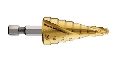 Ступенчатое сверло Bosch HSS-TiN 9 ступ. 4-20 мм 1/4" (2608587433)