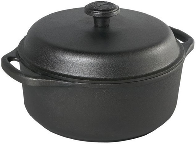 Каструля Skeppshult чавунна з кришкою Чорна 4 л (7317930400002)
