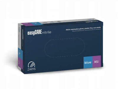 Перчатки нитриловые нестерильные Zarys EasyCare Blue S 100 шт