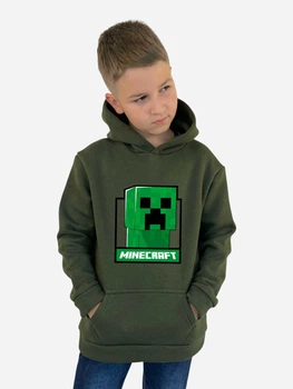 Подростковое теплое худи для мальчика Спиногрыз Minecraft NEW 10-00988 158 см Хаки (ROZ6501079134)