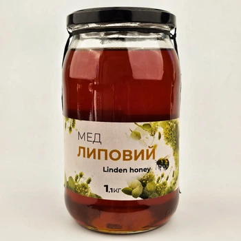 Мед липовый ЭКО-МедОК, 1,1 кг