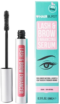 Сироватка для росту вій та брів HAIRBURST Lash & Brow Enhancing з пептидами та біотином, видимий результат за 4 тижні, 9 мл