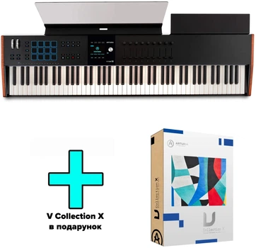 MIDI-клавиатура Arturia KeyLab 88 mk3 (Black) + V Collection X