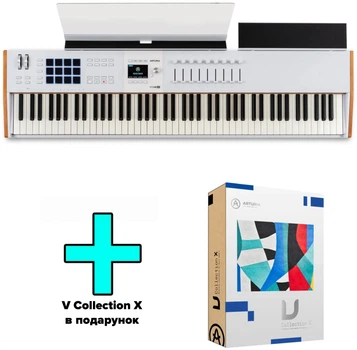 MIDI-клавиатура Arturia KeyLab 88 mk3 (White) + V Collection X