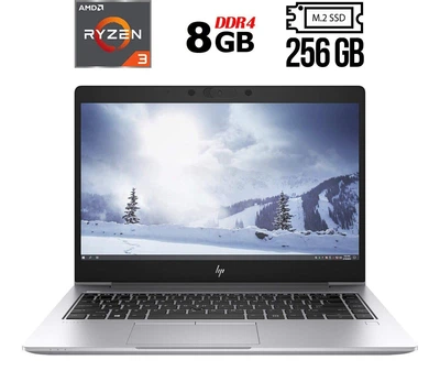 Ультрабук Б-класс HP EliteBook mt45 / 14" (1920x1080) IPS Touch / AMD Ryzen 3 Pro 3300U (4 ядра по 2.1 - 3.5 GHz) / 8 GB DDR4 / 256 GB SSD M.2 / AMD Radeon Vega 6 Graphics / WebCam / Fingerprint / HDMI б/у