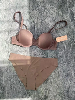Комплект жіночої білизни THIRDLOVE 24/7 Classic T-shirt Bra (75A1/2 + трусики S) - мокко