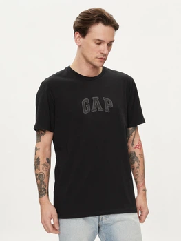 Футболка бавовняна довга чоловіча Gap 570044-02 L Чорна (1200119648660)
