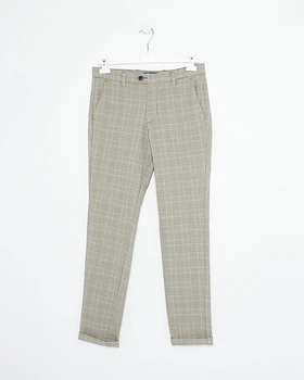 Брюки JACK&JONES бежевий в клітку WBYQB229 27/32