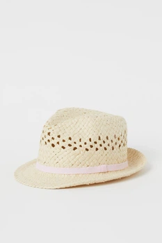 Капелюх H&M бежевий-рожевий WEAQI539 86