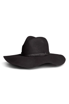 Капелюх H&M чорний QOXVQ756 S/54