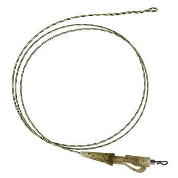 Оснащення коропове GC G.Carp Leadcore Safety Clip Leader 75см 50lb (3шт) Caмo Green