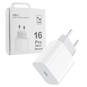 Сетевое зарядное устройство Foxconn Power Adapter Type-C 35W с быстрой зарядкой для iPhone 16 / Pro / Max White