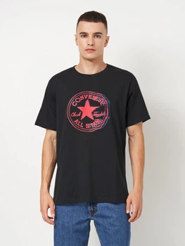 Футболка хлопковая длинная мужская Converse CVM5T182 XL Black (0198820121972)