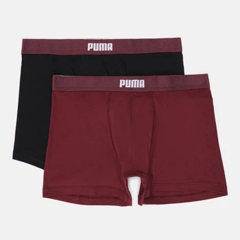 Набір трусів боксерів чоловічих бавовняних Puma Men Mesh Waistband Boxers 2P 94712601 L 2 шт Black/Red (8720245966887)