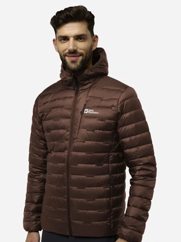 Пуховик зимний короткий мужской Jack Wolfskin Passamani Down Hoody M Rds A61831-D0107 S Коричневый (4064886586146)