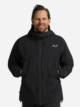 Горнолыжная куртка мужская Jack Wolfskin Flowline Pro 2L Ins Jkt M A64887-6000 S Черная (4064886544108)