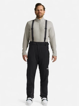 Гірськолижні штани чоловічі Jack Wolfskin Flowline Pro 2L Ins Pants M A64891-6000 2XL Чорні (4064886558044)