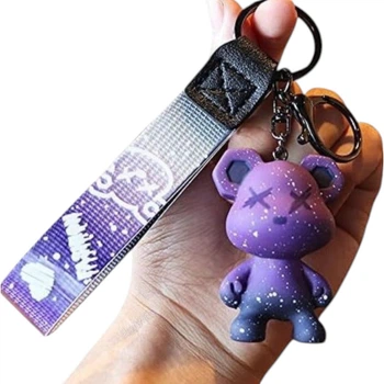 Брелок Violent Bear, Фіолетовий, зоряне небо