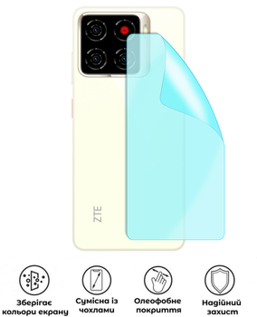 Захисна поліуретанова матова плівка Edge Armor на корпус смартфона ZTE Blade A56