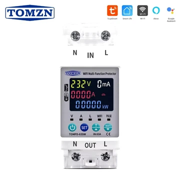 Розумне реле напруги TOMZN TOMPD-63SW 63A WIFI Smart Switch TUYA