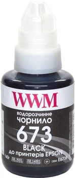 Краска для принтера чернила водорастворимые WWM E673B for Epson L800 140g Black