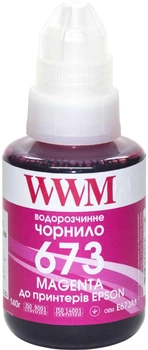 Краска для принтера чернила водорастворимые WWM E673M for Epson L800 140g Magenta