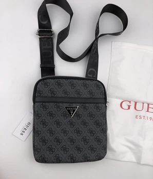 Месенджер Guess Vezzola crossbody bag , чорний колір 9865