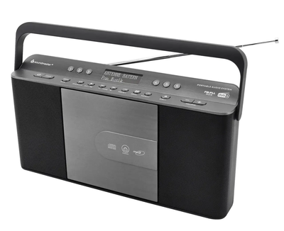 Радіомагнітола бумбокс USB/CD-MP3-програвач Soundmaster RCD1870SW Портативний радіоприймач Сірий