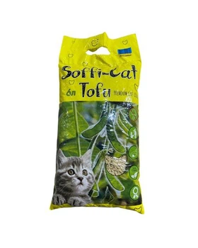 Наповнювач для котячого туалету соєвий 2,6 кг (6 л) Soffi-Cat Tofu Гіпоалергенний (без запаху)