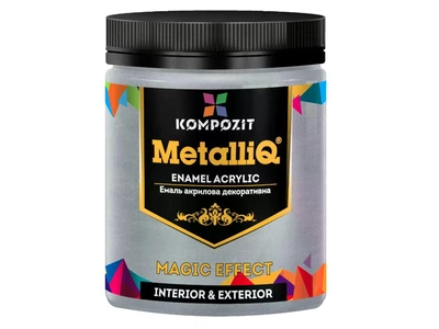 Емаль акрилова METALLIQ KOMPOZIT Платина 0.5кг