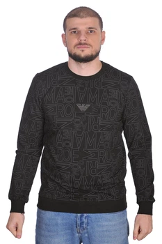 Світшот з логотипом Armani 24-24K-5036 S чорний