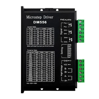 Драйвер шагового двигателя Nema 17 23 34 DM556 5.6 А для биполярного мотора ЧПУ станка 3d принтера (5-4)