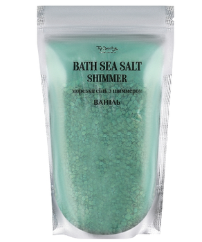 Морская соль с шиммером Ваниль Top Beauty Bath Sea Salt Shimmer бирюза 250 г