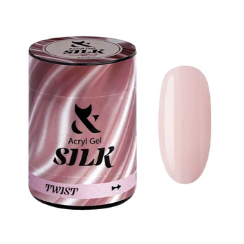 Акрил-гель F.O.X Aсryl Gel Silk 002 светло-розовый 20 мл
